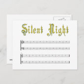 静か夜はがき ポストカード (正面/裏面)