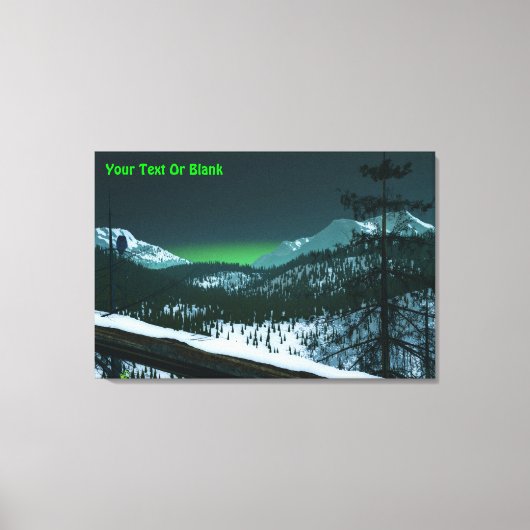 静か夜 キャンバスプリント (正面)