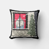 静か夜 クッション (正面)