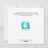 静か夜 シーズンカード (裏面)