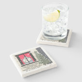 静か夜 ストーンコースター (横)