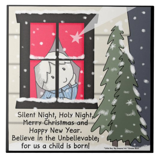 静か夜 タイル (正面)