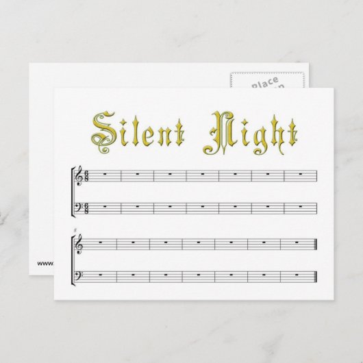 静か夜 ポストカード (正面/裏面)