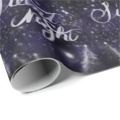 静か夜 – ロマンチックな休日の雪のシーンラピン ラッピングペーパー (ロールコーナー)