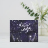 静か夜 – ロマンチックな休日の雪景色 シーズンポストカード (スタンド正面)