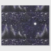 静か夜 – ロマンチックな休日の雪景色 ラッピングペーパー (フラット)