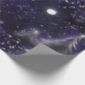 静か夜 – ロマンチックな休日の雪景色 ラッピングペーパー (角)