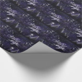 静か夜 – ロマンチックな休日の雪景色 ラッピングペーパー (角)