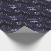 静か夜 – ロマンチックな休日の雪景色 ラッピングペーパー (角)