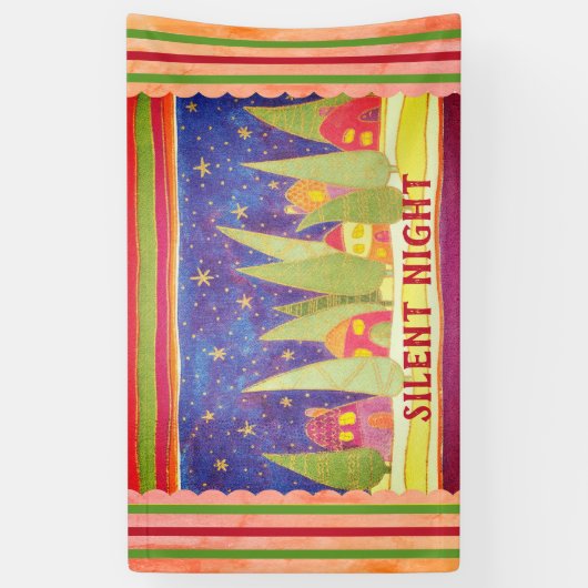 静か夜 横断幕 (縦)