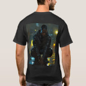 静か嵐:悲しみに暮れる反逆者 Tシャツ (裏面)
