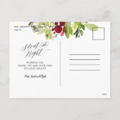 静か数々の赤緑おもしろい色 シーズンポストカード (裏面)