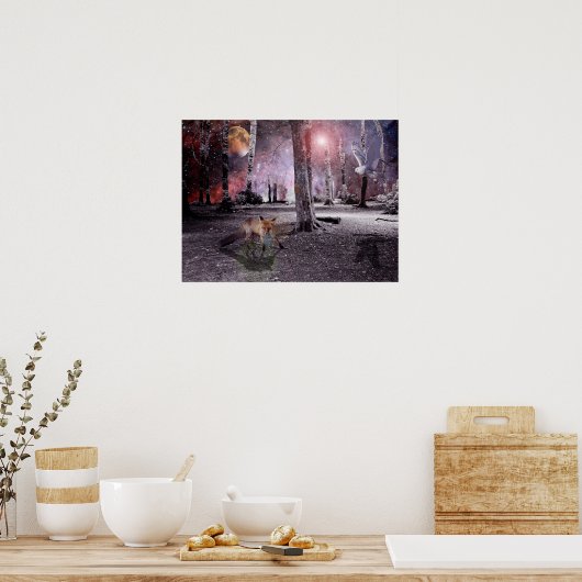 静か木 ポスター (キッチン)