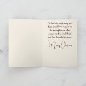 静か聖降誕祭の光 シーズンカード (内部)