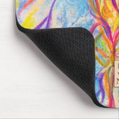 静か開花-カスタムフラワーアートムース マウスパッド (コーナー)