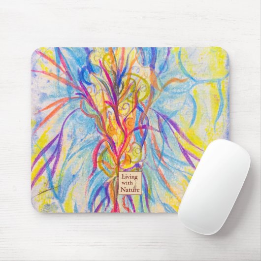 静か開花-カスタムフラワーアートムース マウスパッド (マウス)