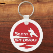 静か キーホルダー (正面)