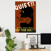静か!! ポスター (ホームオフィス)