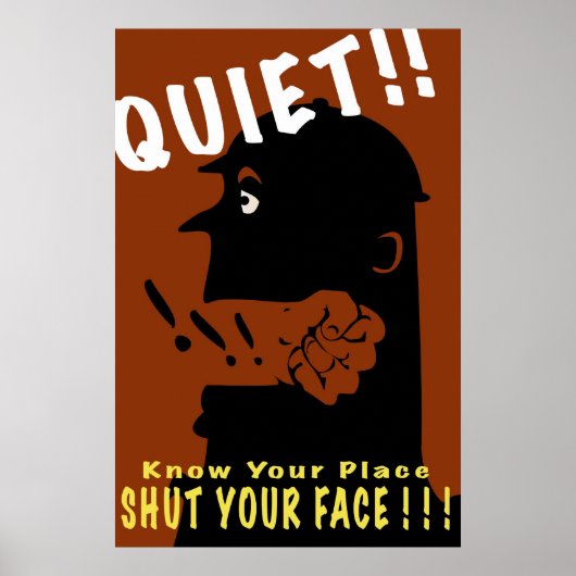 静か!! ポスター (正面)