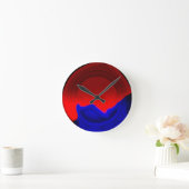 静か ラウンド壁時計 (ホーム)