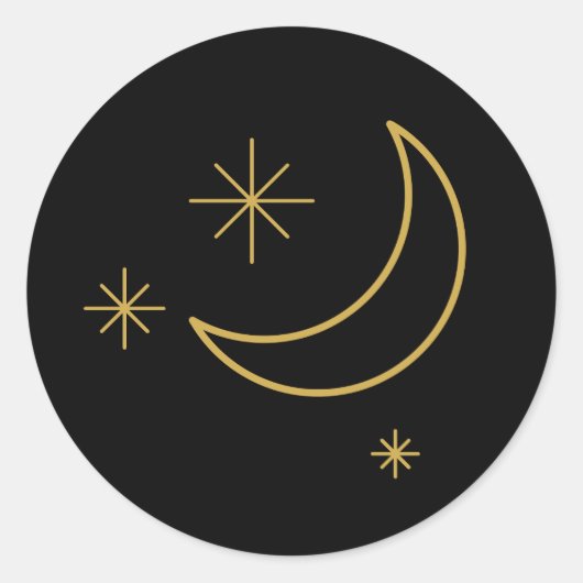 静かNIGHT/クリスマスシール ラウンドシール (正面)