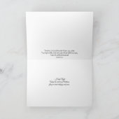 静かNight Snowy Trees Christmas Star Card カード (内部)