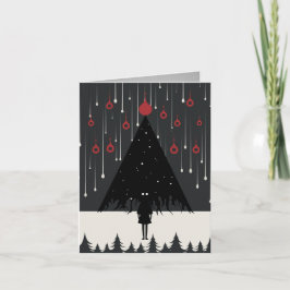 静かNights & Winter Peace: ユニーク Holiday Wishe カード
