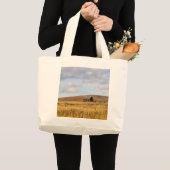 静けさに耐える ラージトートバッグ (正面(商品))