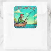 静けさに逃げる：漁師の夢 スクエアシール (バッグ)