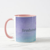 静けさのブラッシュストローク | ASMRアートギフト | マグカップ (左)