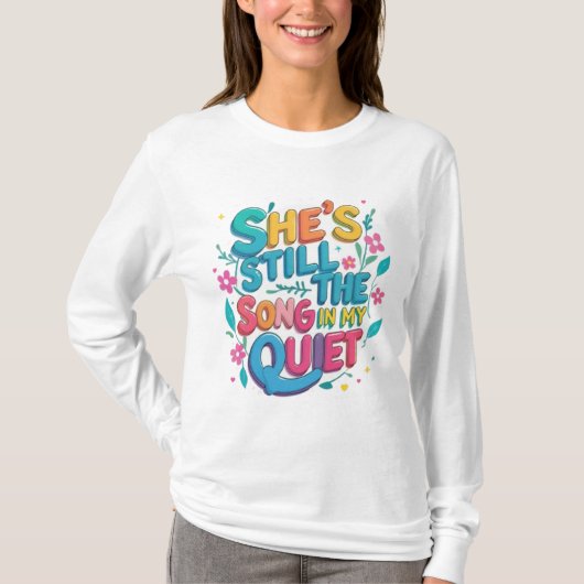 静けさの喜びの声 Tシャツ (正面)