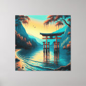 静けさの囁き聖門 キャンバスプリント (正面)