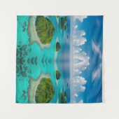 「静けさの島々：熱帯列島 タペストリー (正面(横))