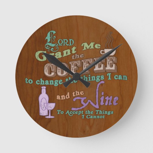 静けさの杯 ラウンド壁時計 (正面)