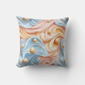 静けさの波に真珠 クッション (正面)