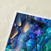 静けさの波クリスタル海サンセットタオル ビーチタオル (インサイチュ)