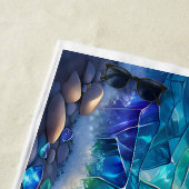 静けさの波：クリスタル海サンセットタオル ビーチタオル (インサイチュ)