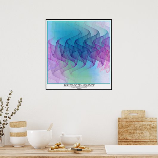 静けさの波 ポスター (キッチン)