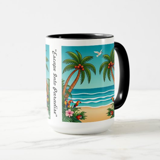 静けさの波 マグカップ (正面右)