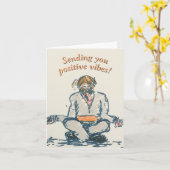 静けさの「ポジティブなエネルギー」カード カード (黄色い花)