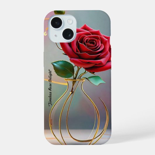 "静けさを見つけて" iPhone 15ケース (裏面)