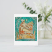 静けさを見つける。仏教の瞑想。 ポストカード (スタンド正面)