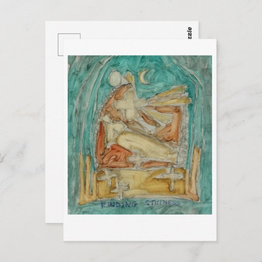 静けさを見つける。仏教の瞑想。 ポストカード (正面/裏面)