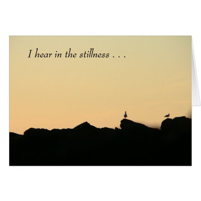 静けさカード (正面横)