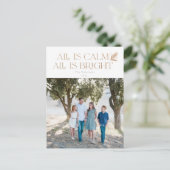 静けさ万物明るいクリスマスの写真  ポストカード (スタンド正面)