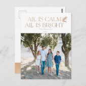 静けさ万物明るいクリスマスの写真  ポストカード (正面/裏面)