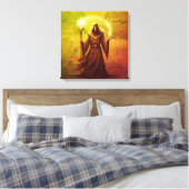 静けさ、" "エネルギー" "ノスタルジア キャンバスプリント (インサイチュ (寝室))