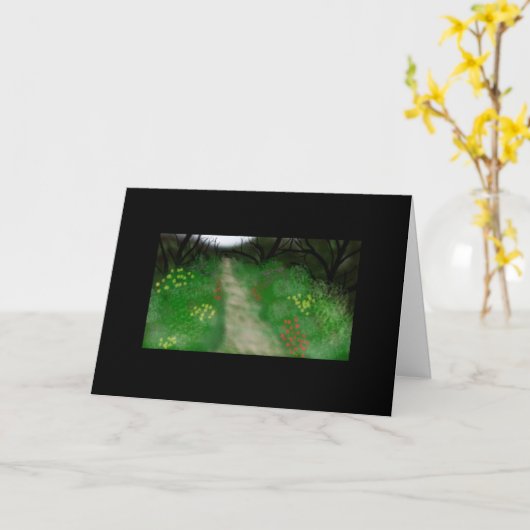 静けさ カード (黄色い花)