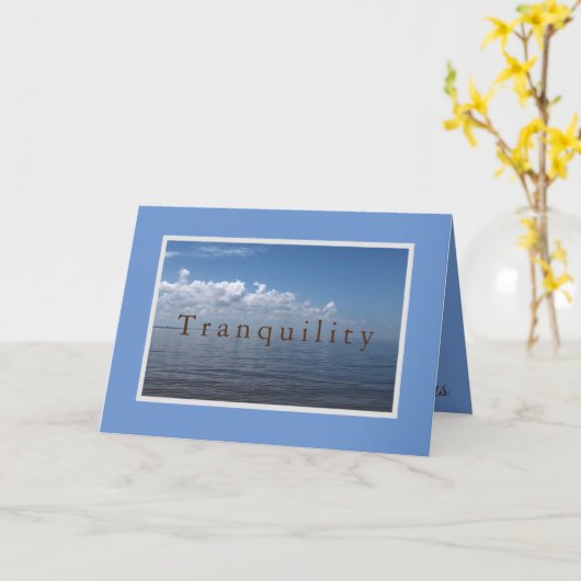 静けさ カード (黄色い花)