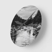 "静けさ" ラウンド壁時計 (傾斜)